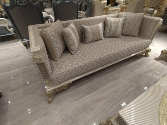 Aufwendig Wohnzimmer Sofa 3 Sitzer Wohnzimmer Möbel Deluxe Sofa Beige Neu