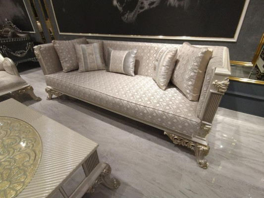 Aufwendig Wohnzimmer Sofa 3 Sitzer Wohnzimmer Möbel Deluxe Sofa Beige Neu