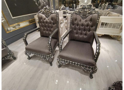 Luxuriöse Komfortable Wohnzimmer Sessel modernen Sessel Stilvolle Braun