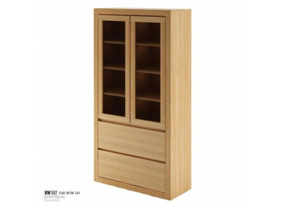 Moderne Vitrinen Schrank Vitrine Handarbeit Vollholz Schränke Massiv Holz Eiche