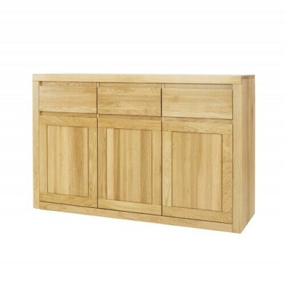 Designer Kommode Massivholz Kommoden Schrank Schränke Echtes Holz Eiche 140x90cm