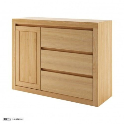 Landhaus Kommode Massivholz Schrank Schränke Echtes Holz Eiche 140x90cm Kommoden