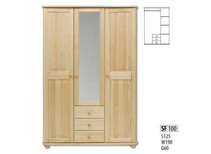 Kleiderschrank Kiefer Schrank Vollholz Schlafzimmerschrank Schränke Landhaus Neu