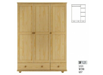 Klassischer Schrank Kleiderschrank Massiv Landhaus Schrank Kiefer Schränke Neu