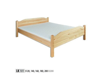 Holzbett Echtes Holz Doppelbett Schlafzimmer Hotel 180x200 Stil Massive Möbel
