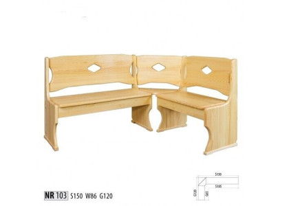 Eckbank Echtholz Kiefer Massiv Holz Esszimmer Landhaus Handarbeit Eckbänke 