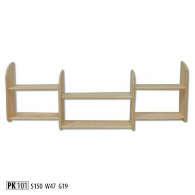 Bücherregal 150 * 19 * 47 cm Vollholz Kiefer massiv Büroregal Regal Echtes Holz
