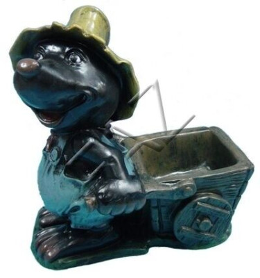 Design Maulwurf Vase Design Skulptur Statue Statuen Figuren Dekoration Neu Figur