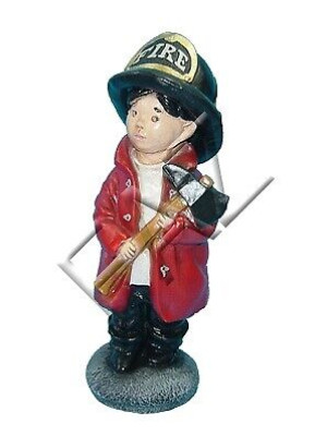 Feuerwehr USA Kind Figur Garten Statue Skulptur Figuren Skulpturen Dekoration