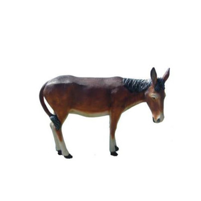 Esel Dekorative Statue Garten Figuren Statuen 150 cm Lebensgroß Figur Plastik