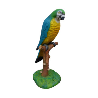 Papageien Vogel figur abstrakte figuren statuen moderne bemalt neu 110cm statue