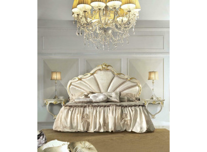 Klassisches Bettgestell Betten - Doppel Bett 180x200cm - Barock Rokoko Italien