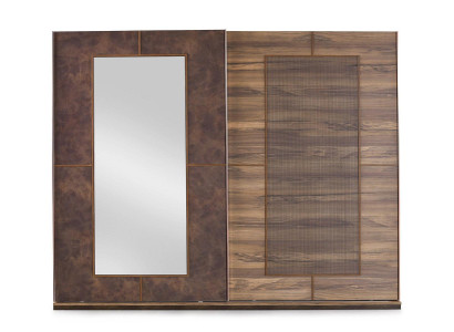Kleiderschrank Schlafzimmerschrank Groß Holzschrank Holz Braun