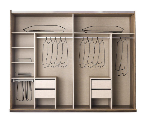 Kleiderschrank Schlafzimmerschrank Groß Holzschrank Holz Braun