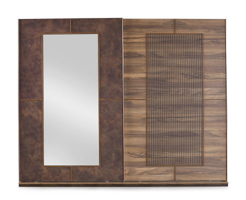 Garnitur Doppelbett Bett Nachttische Braun Schlafzimmer 4tlg Schrank