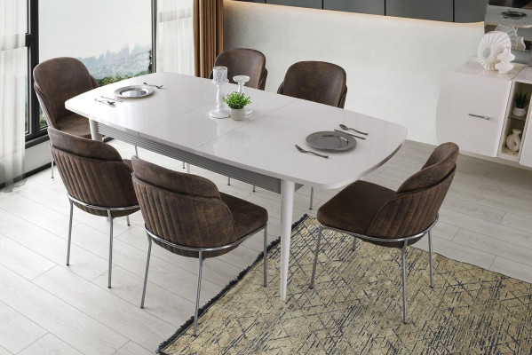 Esszimmertisch Esstisch Tisch Esszimmer Holztisch Holz Weiß