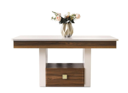 Esszimmertisch Essecke Esstisch Tisch Beige Holz Holztisch Ausziehbar