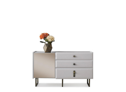 Kommode Schrank Holzschrank Holz Weiß Moderne Schlafzimmer