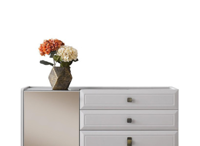 Kommode Schrank Holzschrank Holz Weiß Moderne Schlafzimmer