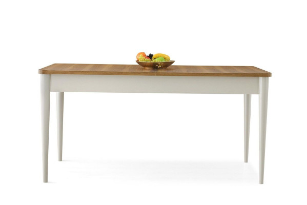 Esstisch Tisch Holztisch Essecke Beige Esszimmer Holz Ausziehbar