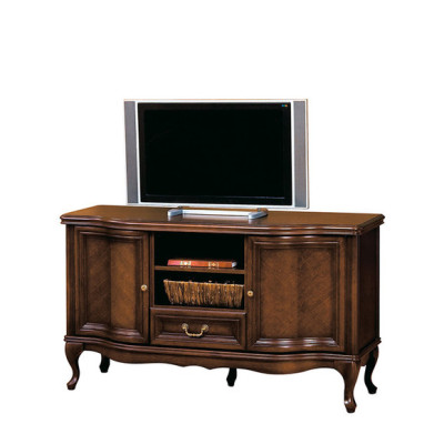 4tlg Wohnzimmer Möbel Set Italienischer Stil Kommode Vitrine RTV Chippendale
