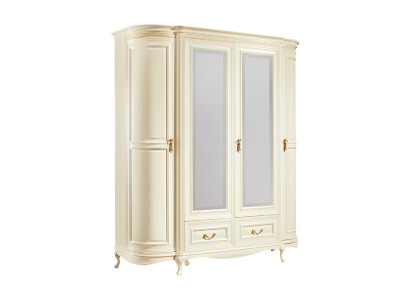 Klassische Schränke Schrank Schrankwand Kleiderschrank - Model V-Schrank-4D-G