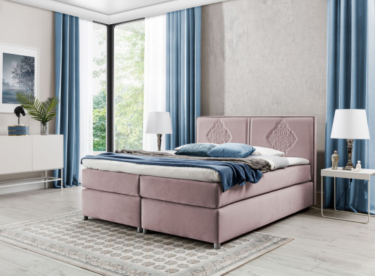 Boxspring Bett Schlafzimmer Betten Polster Design Doppel Hotel Luxus 200x200 Neu