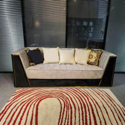 Medusa Sofa Couch Dreisitzer Couchen Polster Möbel Wohnzimmer Stoff