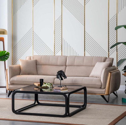 Sofa Couch Garnitur Möbel 3 tlg. Set Sofgarnitur Couchen Einrichtung