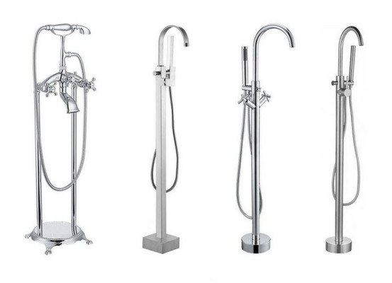 Exclusive Badewanne Weiß Bade Wannen freistehende Acrylwanne Design