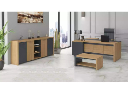 Büroeinrichtungsmöbel Schreibtisch Kommode Couchtisch Luxus Möbel 3tlg