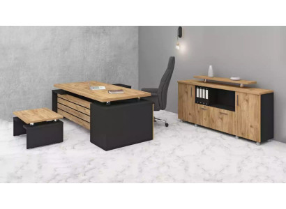 Designer Büromöbel Luxus Arbeitszimmer Set Modernes Designer 3tlg