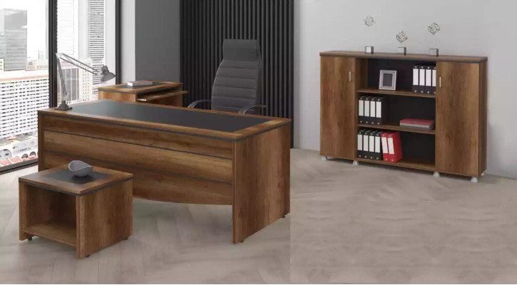 Luxus Büromöbel Schreibtisch Arbeitstisch Arbeitszimmer Set 4 tlg