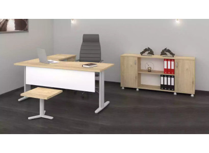Eckschreibtisch Büro Arbeitszimmer Modern Komplett Set Möbel 3tlg