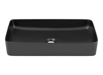 Schwarzer Waschbecken Keramik Aufsatz Tisch Platte Waschtisch Becken