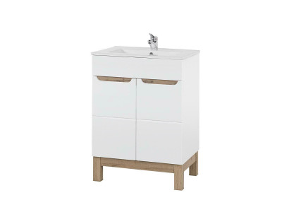Waschbecken Waschtisch Unterschrank Becken Badezimmer Waschtische 60cm Keramik