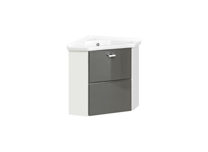 Eck Waschtisch Waschtisch mit Unterschrank 40 cm Ecke Becken Waschbecken Keramik