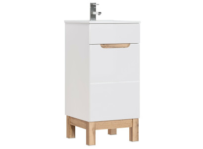 Waschtisch Waschbecken Waschtische Badmöbel Unterschrank + Waschbecken Hochglanz