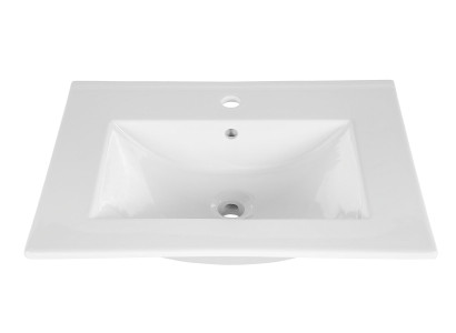 Waschtisch Einbauwaschtisch Waschbecken 60 x 46 cm weiss Badezimmer Waschschale