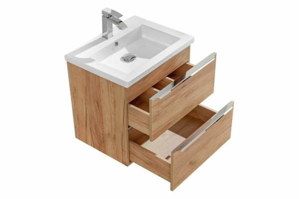 Design Luxus Waschtisch Waschbecken Wand Hänge Schrank mit Einbau