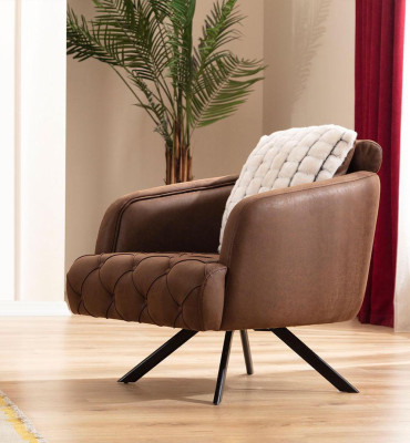Sofagarnitur Klassischе Stoffsofa Dreisitzer Sessel Beige Polstersofa