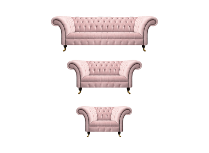 Wohnzimmer Luxus Set 3tlg Neu Sofas Couchen Chesterfield Polstersessel