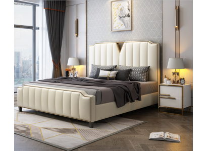 Doppelbett Schlafzimmer Betten Luxus Doppel Bett Beige Einrichtung Möbel