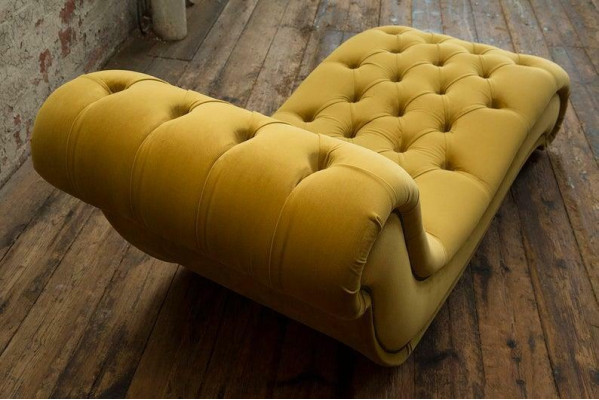 Chesterfield Chaiselongues Sofa Liege Chaise Club Relax Liegen Leder