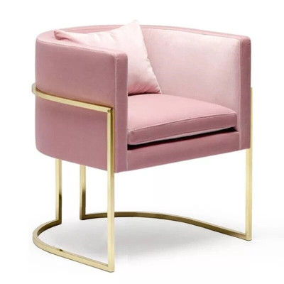 Sessel Metall Design Polster Lounge Club Stuhl Sitz Relax Luxus Zimmer Warte Neu