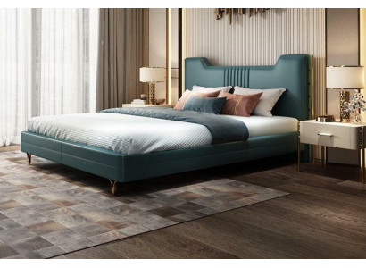 Modernes Designer Holz Bett Edles Möbel Doppel Betten Neu Schlafzimmer Polster