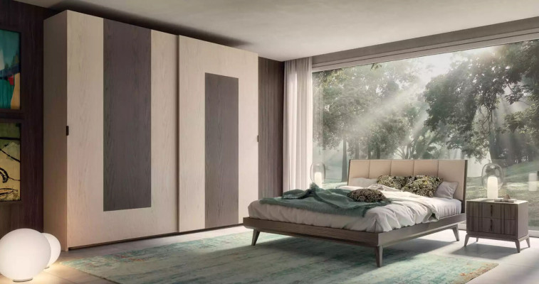 Schlafzimmer Set Bett 2x Nachttische Design Luxus neu 3tlg Modern Betten