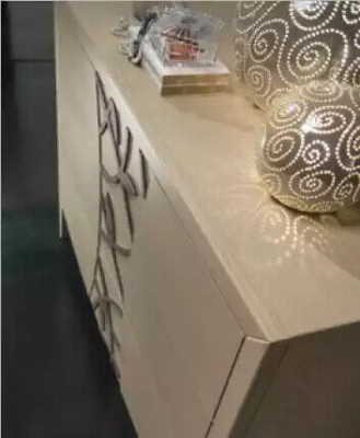 Schlafzimmer Set Komplett Bett 2x Nachttisch Kommode 5tlg neu beige