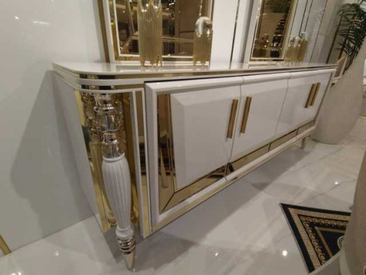 Modern Anrichte Sideboard Anrichte mit Spiegel Unterschrank Luxus Möbel Neu