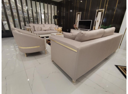 Sofagarnitur 3+1+1 Sitzer Luxus Möbel Sofagarnitur Couch Sofa Polster 3tlg. Neu